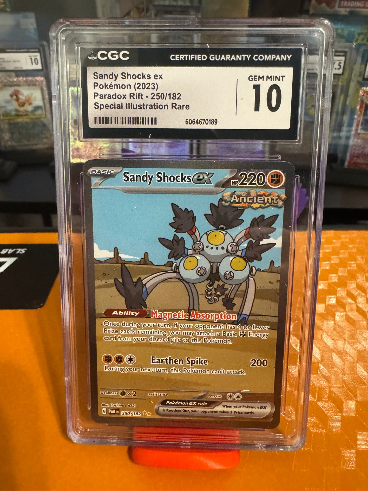 Sandy Shocks ex - 250/182 - SV04: Paradox Rift (PAR) - CGC 10