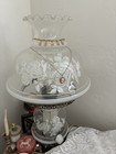 Gone with the wind clear Lamp, White roses Shade, Knob Control, Corded Electric — photo 2