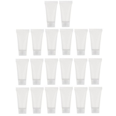 20x 5ml leere Reise Lotion Flaschen Behälter transparent mit