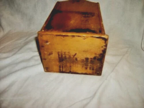 1880s Wood Salt Box Primitive Americana Country Stars Antique Hinged Lid 19th C - Image 4 of 4