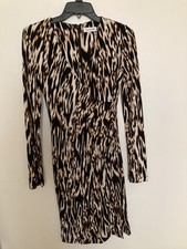 Calvin Klein Long Sleeve Animal Print Dress Size 4