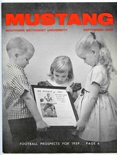 1959 SMU Mustang Magazine Southern Methodist Univ. Dallas Texas Don Meredith 