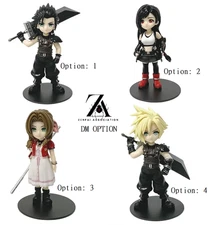 Zack, Tifa, Aerith, or Cloud Final Fantasy Figurine PVC 4" [Boxed : DM OPTION]