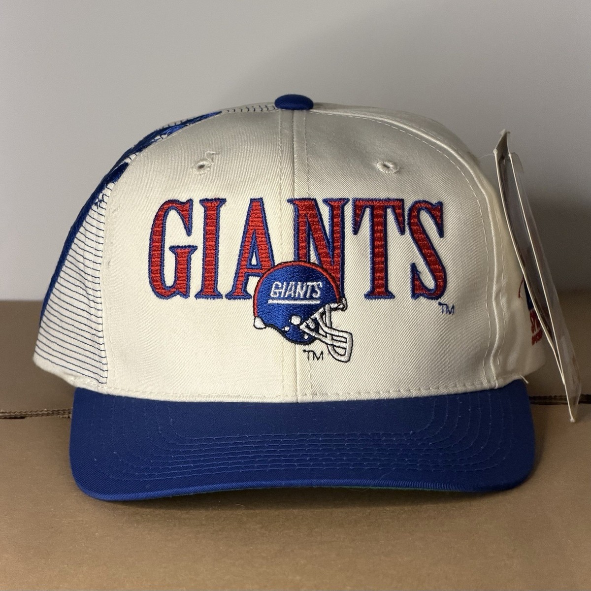 Sports Specialties 90s ny giants キャップ Vintage New York Giants Hat Cap Snapback Blue Laser Sports
