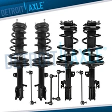 AWD Front Rear Struts Coil Spring Sway Bars Kit for 2001-2003 Toyota Highlander