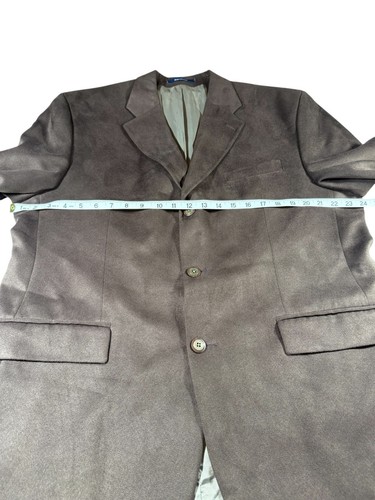 Lauren Ralph Lauren Men's Brown Faux Suede Sport Coat Blazer Size 43R -EUC - Picture 4 of 12