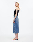 Madewell the Rilee Denim Midi Skirt Front Slit Enmore Wash High-Rise 90's 29 — photo 3