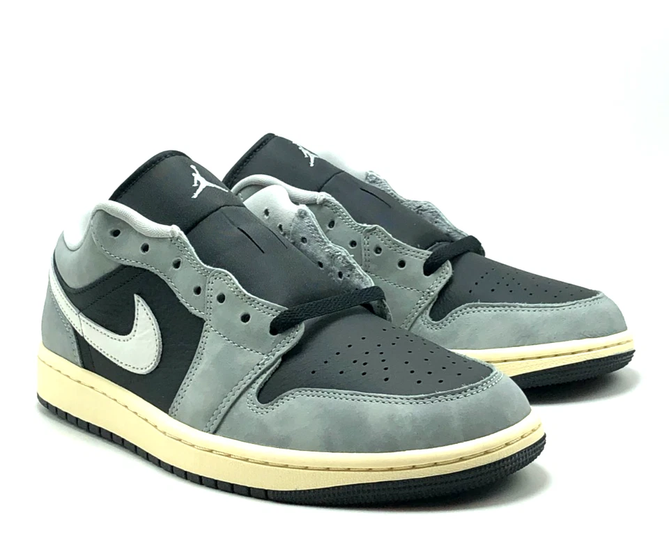 *NUEVO* Hombres Air Jordan 1 Low SE Gris Claro Humo (HQ2010 012), Talla 9.0 - 13.0 👍 Foto 2 de 4