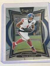 2024 Panini Select Concourse Malik Nabers #29 Silver Prizm RC New York Giants