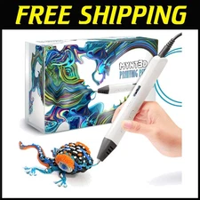 Ergonomic 3D Pen with 3 Filament Colors