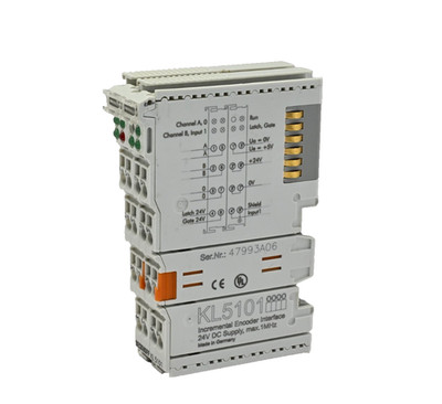 Lot of 2x Beckhoff KL5101 Bus Terminal, 1-Channel Encoder interface, Incremental