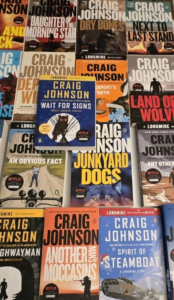 Lot of 22 Walt Longmire Mystery Books by Craig Johnson Paperback Series Netflix - Image 4 of 4