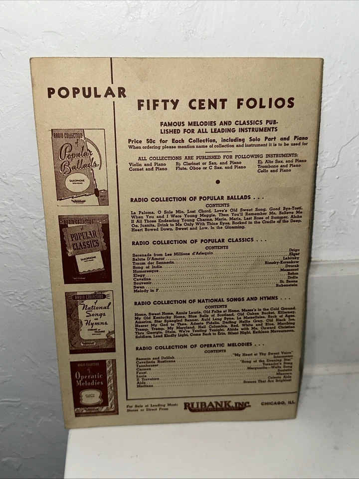 Rubank Holiday Collection (Solo, Duet, Trio, Quartet) - 1932 1st Violin - Image 2 of 4