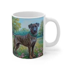 Treeing Tennessee Brindle Ceramic Mug 11oz