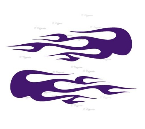 Flames Vinyl Decal Sticker for Home, Car, wall, décor, bar, café - Picture 8 of 12