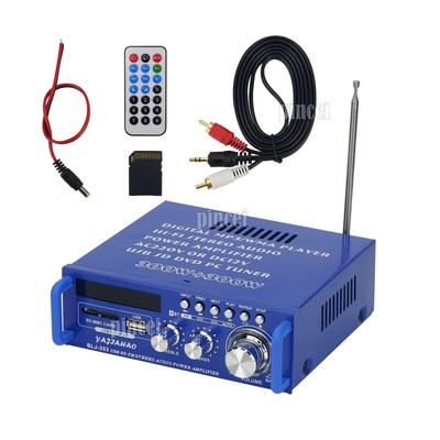 BLJ-253 USB SD FM Stereo Audio Power Amplifier Supports DC 12V Power Supply