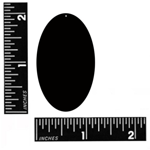 Silver City Lights Reflective Metallic Sequins Oval 2" Large Couture Paillettes - Picture 2 of 2
