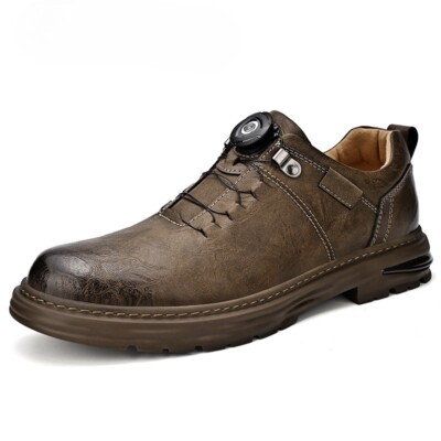Men's PU Leather Casual Soft Sneakers Breathable Moccasins Walking Driving Shoes