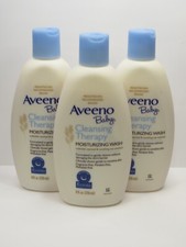 AVEENO BABY CLEANSING THERAPY MOISTURIZING WASH 8 OZ LOT OF 3 