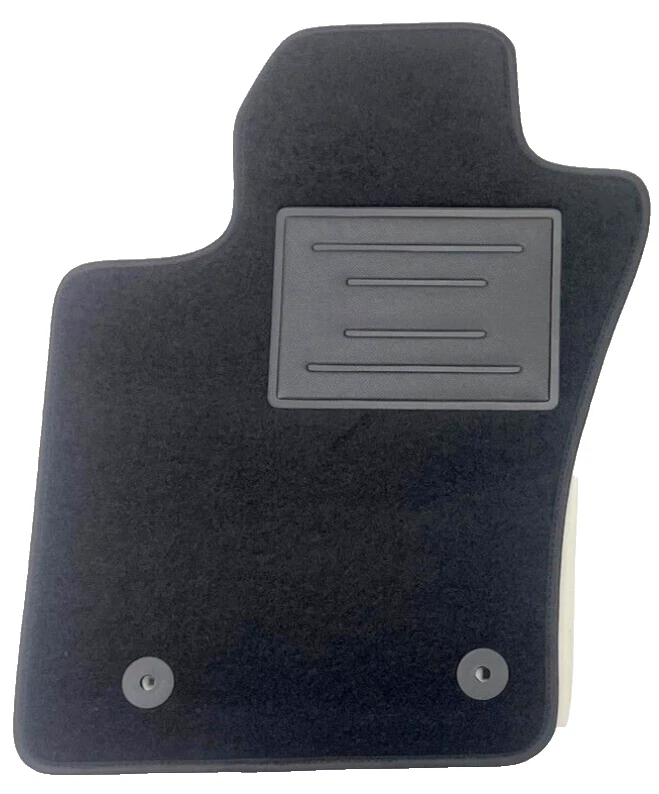 QUEMAR Tappetini Auto compatibili con Tipo dal 2015 / Kit Tappeti Moquette e Gomma su Misura (Set 2 Anteriori + 2 Posteriori) / Ricami e Colori Personalizzati (Bordo Rosso, 4 Ricami