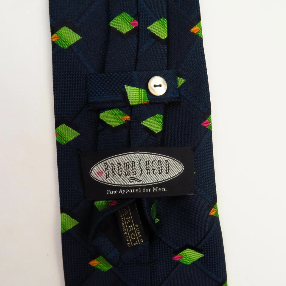 Corbata de cuello Zanahoria y Gibbs para Brownshedd para hombre azul verde geométrica 58"x3,75" Prepp Foto 3 de 4