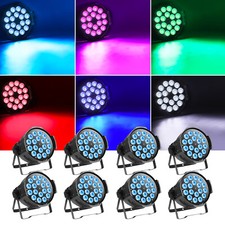 8PCS Par Stage Light 270W RGBW 18 LED Strobe Beam DMX512 DJ Disco Party Show
