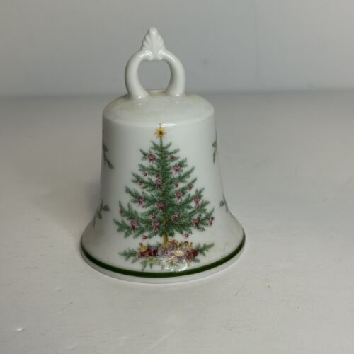 AK Kaiser 683 Porcelain Christmas Bell ornament West Germany Christmas Tree - Afbeelding 1 van 8