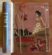 Salgari - IL FIORE DELLE PERLE - Ed. Donath, II ed. 1907 - ill. GAMBA - RARO*