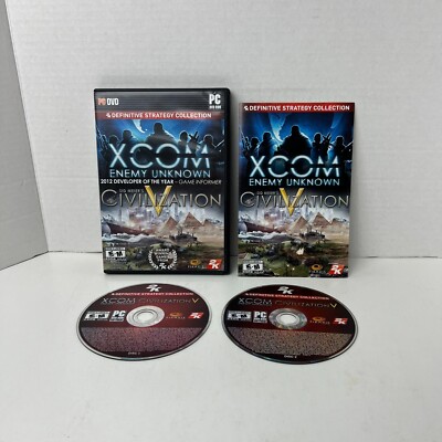 XCOM Enemy Unknown Sid Meier Civilization PC DVD Video Game Complete With Key