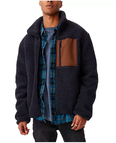 Gray Fleece Jacket Mens Size 