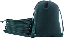 Velvet Dice Bag Drawstring Bags D&D Dungeons and Dragons Cloth Pouch Green