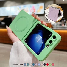 Liquid Magnetic Case Silicone Shockproof Cover For Samsung Galaxy Z Flip 6/5/4/3