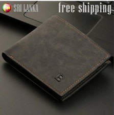 New Retro Men Leather Wallets Small Money Purses Dollar Price Top Men Thinwaliet