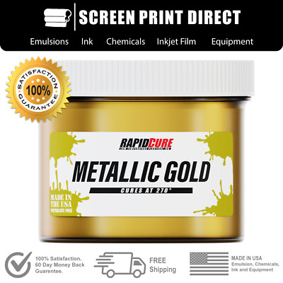 Ecotex  Metallic Gold - Premium Plastisol Ink for Screen Printing - Pint