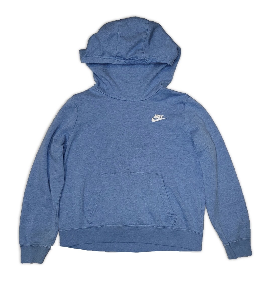 blue nike funnel neck hoodie