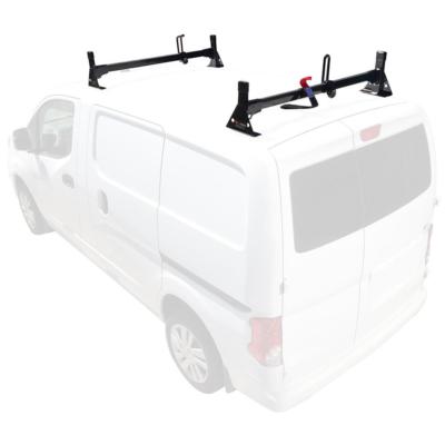 Black H1 2 Bar Steel Ladder Roof Rack System Fits: NV200 / CITY EXPRESS Returns