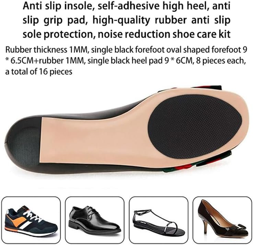 16 Pieces Non-Skid Shoe Pads Self-Adhesive Shoe Grips anti Slip Shoe Pads Noi... - Picture 6 of 12