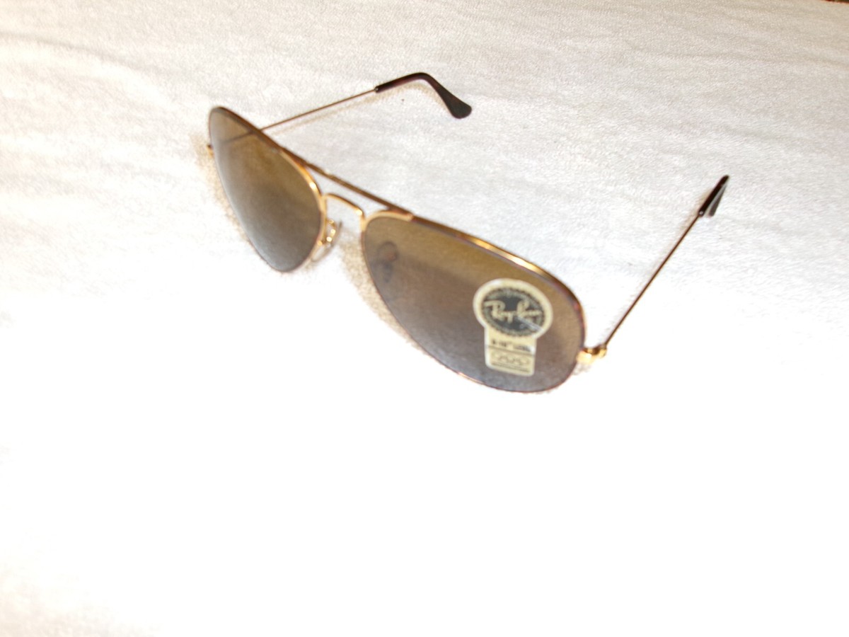 Vintage 1990's Ray-Bans B&L W2181 XYAS Sunglasses USA Gold B-15