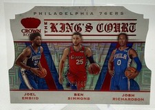 2019-20 Crown Royale The Kings Court Ruby- Joel Embiid, Simmons, + /49 76ers! 