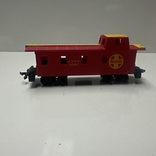 HO Scale Bachmann Cupola Caboose Santa Fe ATSF #3851 Red Yellow
