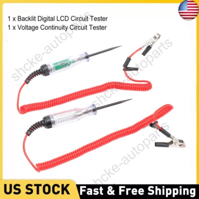 New Digital Electric Voltage Circuit Tester Automotive Test Light for Car Truck