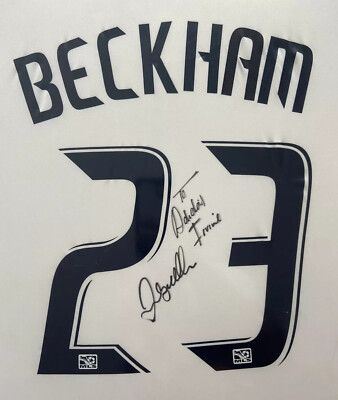 DAVID BECKHAM ⚽️ LA GALAXY✨Autograph signed framed jersey