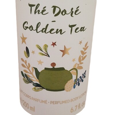 Yves Rocher GOLDEN TEA Holiday Scent Perfumed Body Lotion Unisex 6.7 fl oz NOS