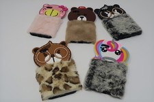 cover custodia iPhone 7 8 se se 2 pelo peluche silicone TPU morbido pelosa