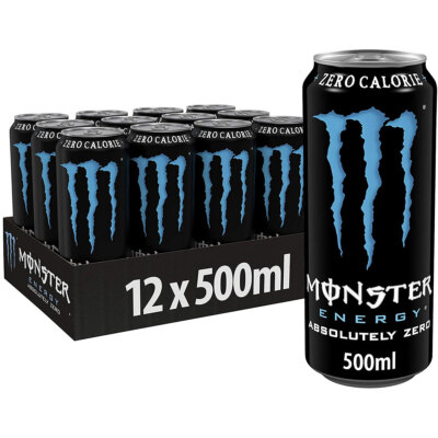 Monster Energy Drink Absolutely Zero koffeinhaltig 500ml 12er Pack