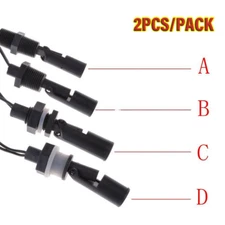 2pcs Side Mount Horizontal Water Level Sensor Sensing Liquid Float Switch Tank