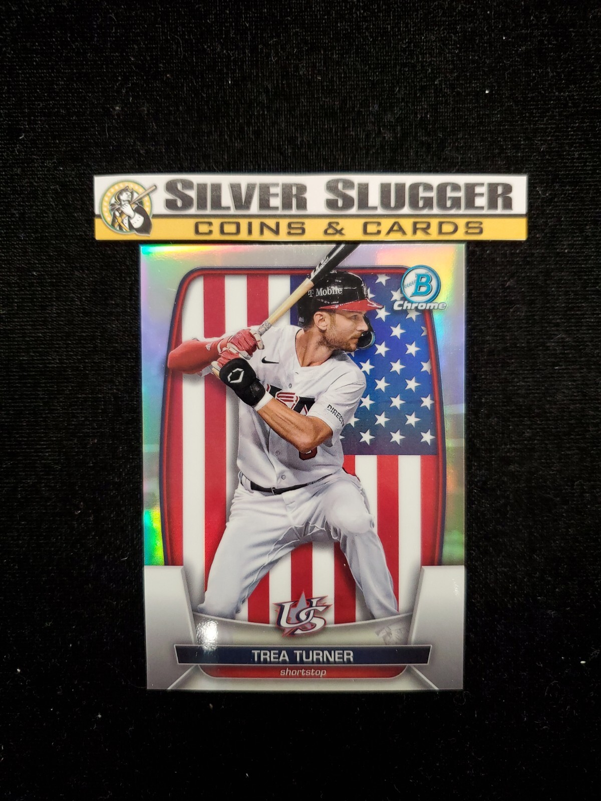 2023 Trea Turner Bowman Chrome World Baseball Classic Refractor /499 #WBC-84 USA