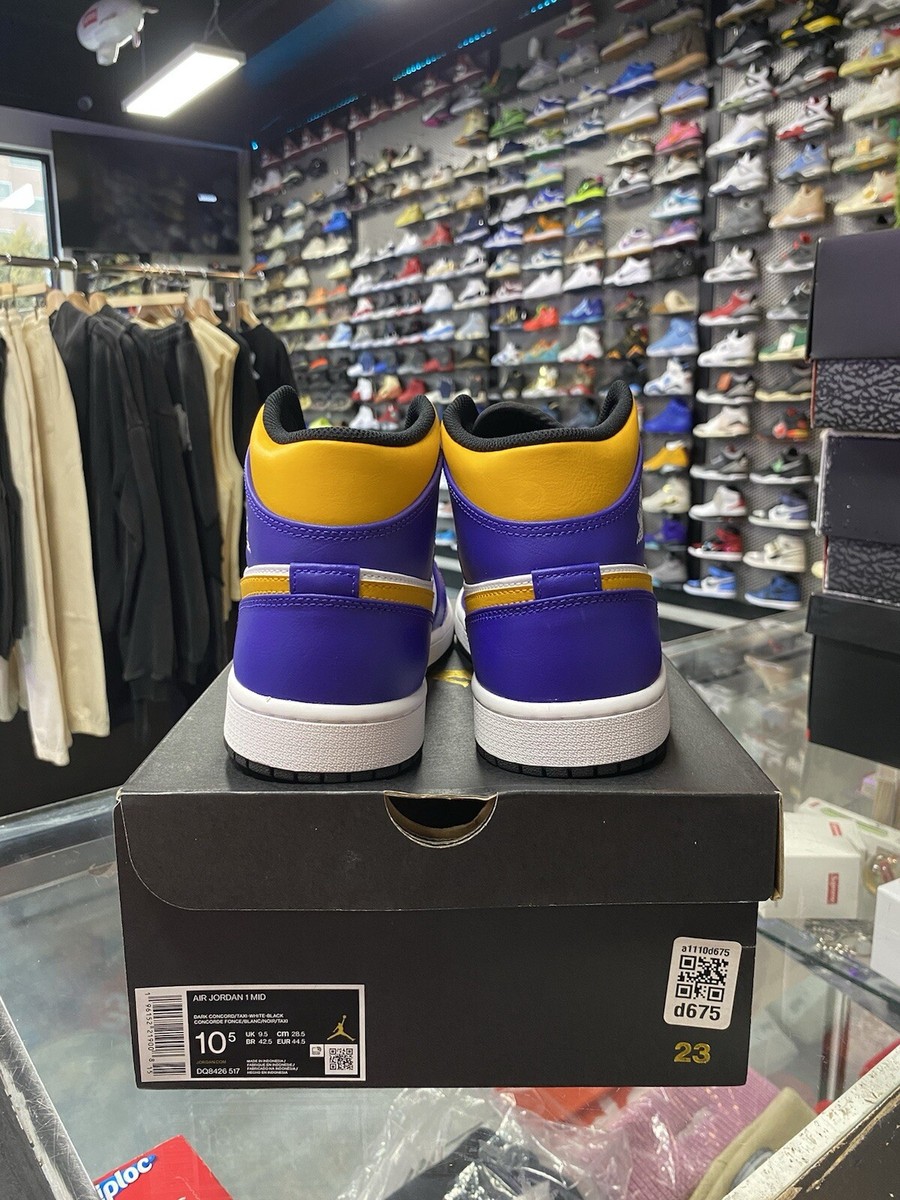 Size 10.5 - Jordan 1 Mid Lakers | eBay