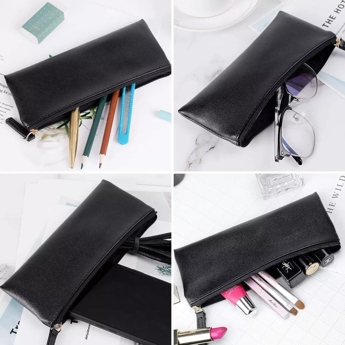 Pencil Case Small PU Leather Pencil Pouch Bag Cute Pencil Cases for Girls  and Ad