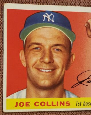 1955 Topps #63 Joe Collins New York Yankees Authentic Original